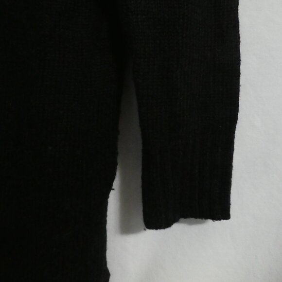 DREAMERS | s-m small to medium | Black Long Sleeve V-Neck Sweater Dress - Picture 7 of 16